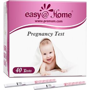 easy@Home 20 Pack Pregnancy Test Strips: Early Detection hCG Test Kit | 20 Bulk Pregnancy Strips - Pruebas de Embarazo, Powered by Premom APP | 20 Pack in Kuwait