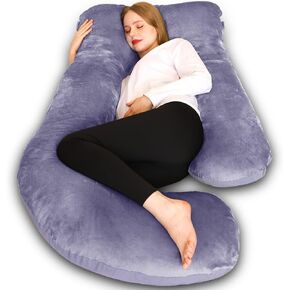Chilling Home Pregnancy Pillow, U Shaped Full Body Maternity Pillow 58 inch, Pregnant Women Must Haves Pregnancy Pillows for Sleeping with Removable Cover in Saudi Arabia