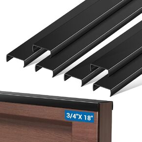6 Pack 18" Length Cabinet Door Protector Edge Guard, 3/4" Thick Slip-On Cabinet Edge Protector, Plastic Edge Protectors for Kitchen Cabinet Trash Drawer, Clear in Saudi Arabia