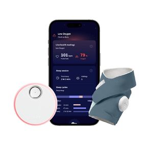 Owlet Dream Sock Smart Baby Monitor, Better Sleep for Baby & You | FDA-Cleared Monitor, Tracks Pulse Rate & Oxygen With Real-Time Alerts, Predicts Sleep Patterns, New Parent Essential in Kuwait