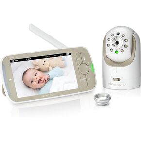 Infant Optics DXR-8 PRO - Patented Active Noise Reduction (ANR), 5" HD Video Baby Monitor with 1 Camera, No WiFi, Hack-Proof,Pan Tilt Zoom, Interchangeable Lens in Saudi Arabia