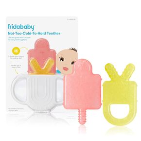Frida Baby Silicone Teething Toys, 4-in-1 Teether for Babies & Infants, Teething Relief for 0-18 Months, Not-Too-Cold-to-Hold Baby Teether, BPA-Free in Kuwait