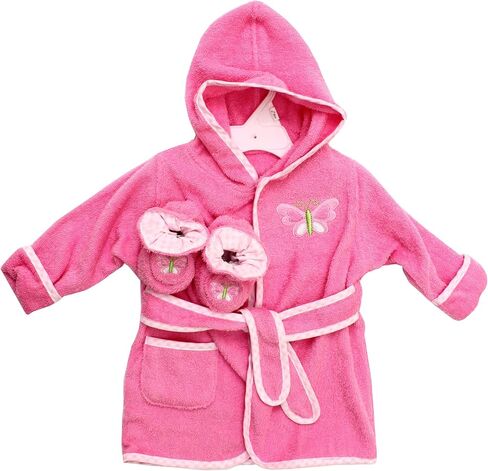 Spasilk 100% Cotton Hooded Terry Bathrobe with Booties — Baby Girl Gifts — Baby Boy Gifts — Shower Gift in Kuwait