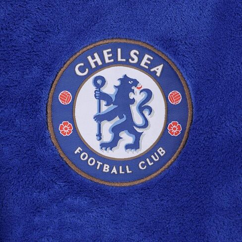 Chelsea FC Official Gift Baby Hooded Fleece Dressing Gown Royal Blue 0-6 Months in Kuwait