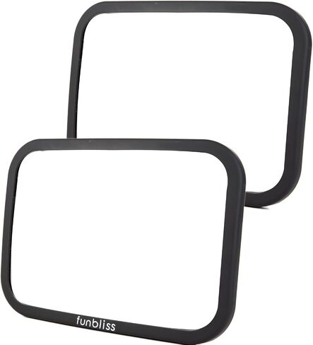 Baby Car Mirror Backseat, Black | Most Stable, Premium Matte Finish, Ultra High Definition PMMA Material, Secure and Shatterproof in Saudi Arabia