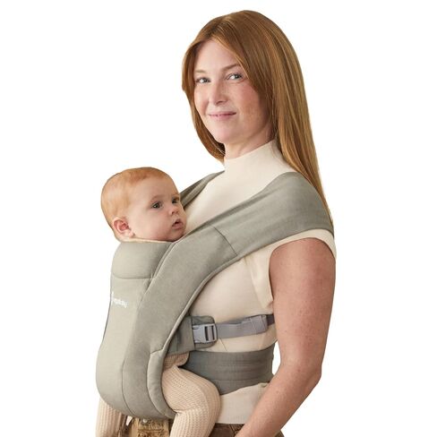 Ergobaby Embrace Newborn Baby Carrier for Infants 0-12 Months (7-25 lbs) - Ergonomic 2-Position Infant Carrier with Head and Neck Support, Hip-Healthy Positioning - Cream in Kuwait