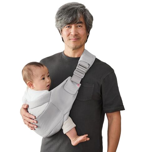 Ergobaby Upsie Sling Baby Carrier for Babies and Toddlers 6-48 Months (17-45 lbs) - 2-Position Ergonomic Baby Carrier with Front Storage Pocket, Hip-Healthy Positioning - Natural Beige in Saudi Arabia