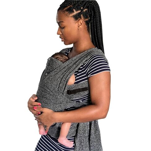 Boppy ComfyFit Adjustable Baby Carrier, 8-35lbs, Heathered Gray, Hybrid Carrier, Newborn to Toddler with Adjustable Straps & Comfort of A Baby Wrap in Kuwait