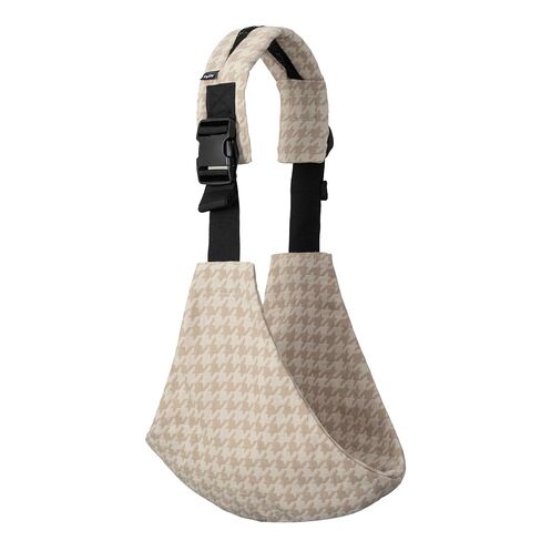 Baby Sling Carrier for Toddler, Houndstooth Baby Carrier Sling, Premium Cotton Linen Adjustable in Both Front and Back Shoulder Strap, Portable and Lightweight Toddler Carrier in Kuwait