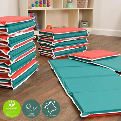 Children's Factory Nap Mat with Built-in Pillow, Nap Mats for Daycare in Kuwait
