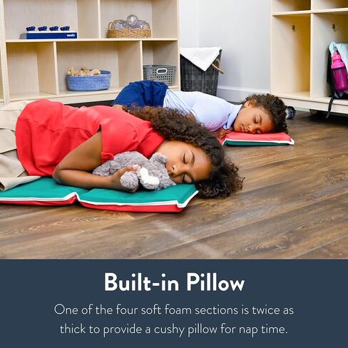 Children's Factory Nap Mat with Built-in Pillow, Nap Mats for Daycare in Kuwait