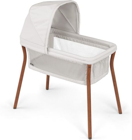 Chicco LullaGo Anywhere LE Portable Bassinet with Canopy and Carry Bag | Baby bassinet for bedside or travel use, GREENGUARD Gold, waterproof mattress, mesh sides, 13 lbs, Serene/Beige in Kuwait