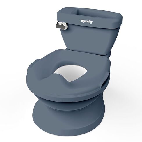 Ingenuity My Size Potty Pro 2-in-1 Potty Training Toilet, Floor Potty with Removable Potty Seat for Standard Toilets, Realistic Flushing Sound, For Toddlers Ages 18+ months, Up to 50 lb in Kuwait