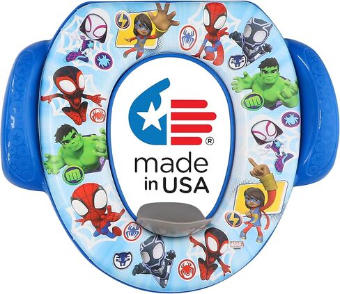 Spidey and His Amazing Friends "Team Up" Soft Potty Seat and Potty Training Seat - Soft Cushion, Baby Potty Training, Safe, Easy to Clean in Kuwait