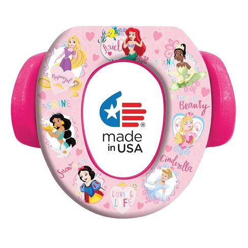 Disney Princess "Loving Life" Soft Potty Seat and Potty Training Seat - Soft Cushion, Baby Potty Training, Safe, Easy to Clean in Kuwait
