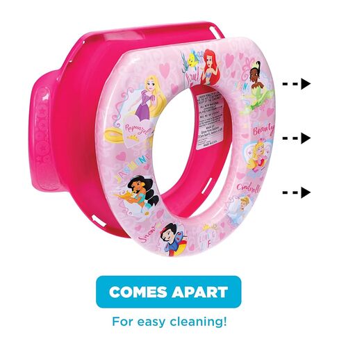 Disney Princess "Loving Life" Soft Potty Seat and Potty Training Seat - Soft Cushion, Baby Potty Training, Safe, Easy to Clean in Kuwait