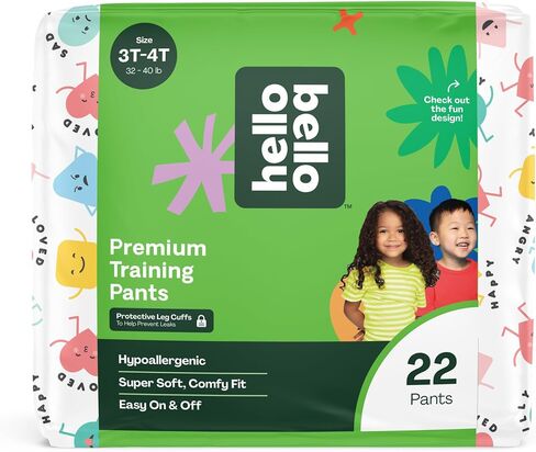 Hello Bello Premium Training Pants 3T-4T, All About Feelings Design, 22ct Jumbo Pack in Kuwait