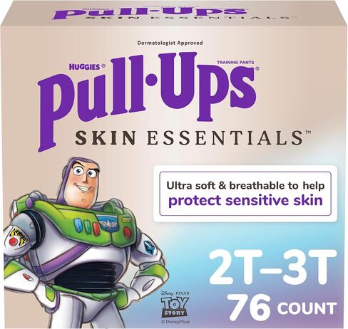 Pull-Ups Boys' Skin Essentials Potty Training Pants, Training Underwear, 3T-4T (32-40 lbs), 54 Ct in Kuwait