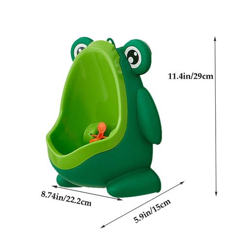 Frog Pee Training,Cute Potty Training Urinal for Boys with Funny Aiming Target,Green Urinals for Toddler Boy in Kuwait