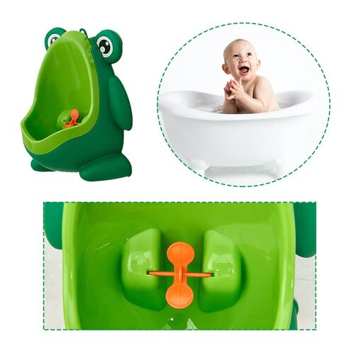 Frog Pee Training,Cute Potty Training Urinal for Boys with Funny Aiming Target,Green Urinals for Toddler Boy in Kuwait