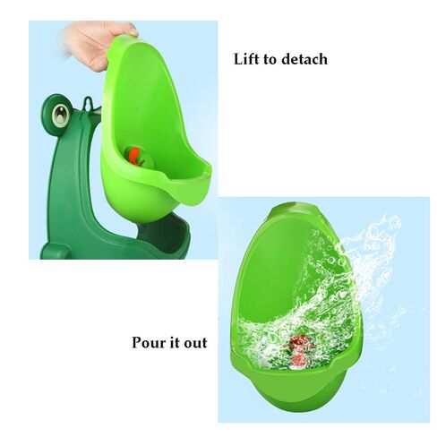 Frog Pee Training,Cute Potty Training Urinal for Boys with Funny Aiming Target,Green Urinals for Toddler Boy in Kuwait