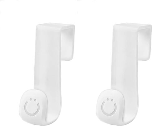 Ubbi Multi-Use Potty and Utility Hook, No Hardware Or Installation Needed, Durable and Sturdy to Hang Over Toilet Tank Or Door, Polypropylene, White in Kuwait