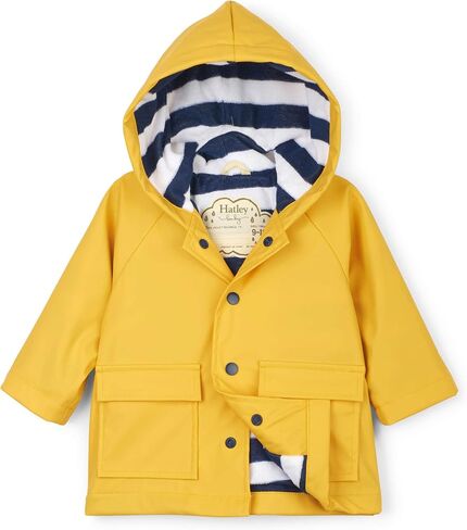 Hatley Baby Boys Printed Raincoats, Yellow, 9-12 Months in Kuwait
