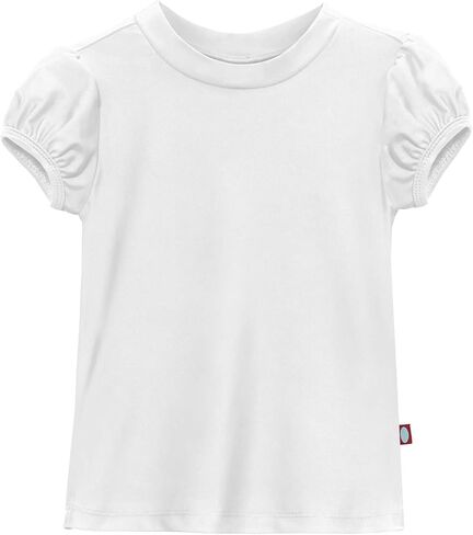 Made in USA Girls' Puff Short Sleeve Rashguard Swimming Shirt in Kuwait