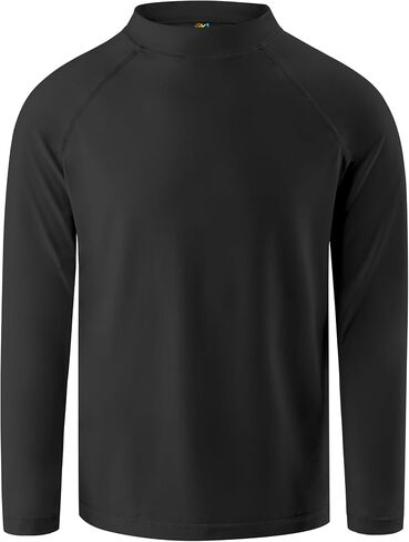 Boys Rash Guard Swim Shirt Long Sleeve Rashguard UPF+ 50 SPF Sun Water Surfing Shirts for Toddler Kids Youth Teen 2T-16Y in Kuwait