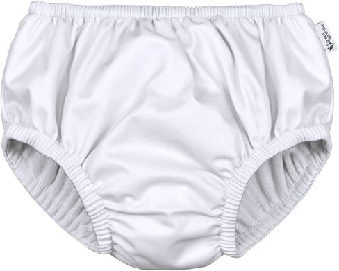 i play. by green sprouts Reusable, Eco Pull-up Swim Diaper, UPF 50, 4T, White, Patented Design, STANDARD 100 by OEKO-TEX Certified in Kuwait