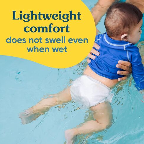 Charlie Banana Reusable Swim Diaper, Washable, with Easy On and Off Snaps for Baby Girls Boys, Soft and Snug Waterproof Fit to Prevent Leaks - Banana Fiesta, Size L (22-34 lbs) in Kuwait