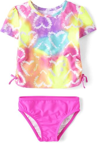 The Children's Place Boys and Toddler Short Sleeve Rashguard Swimset in Kuwait