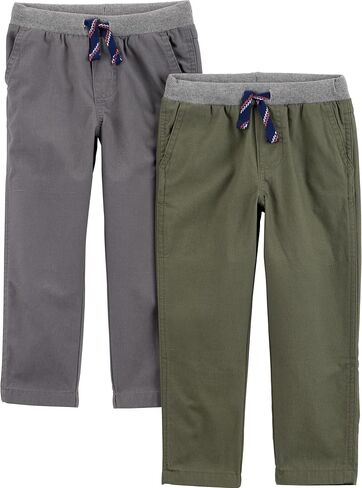 Simple Joys by Carter's Baby Boys' 2-Pack Pull on Pant in Kuwait