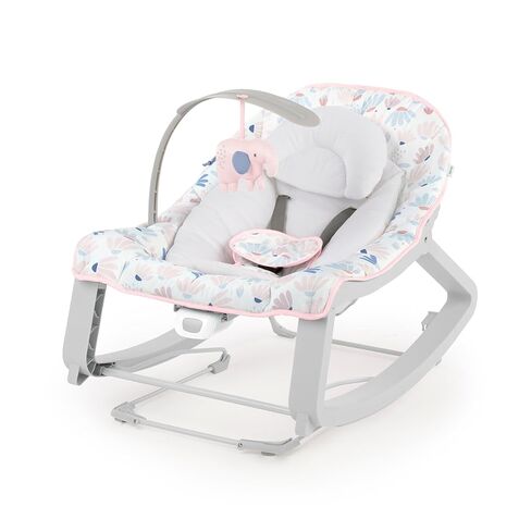 Ingenuity Keep Cozy 3-in-1 Grow with Me Vibrating Baby Bouncer, Seat & Infant to Toddler Rocker, Vibrations & -Toy Bar, 0-30 Months Up to 40 lbs (Weaver) in Kuwait