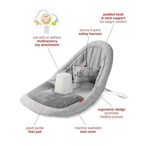 Skip Hop Baby Ergonomic Activity Floor Seat for Upright Sitting Lightweight and Travel-Friendly Silver Lining Cloud Grey Age 0+ in Kuwait