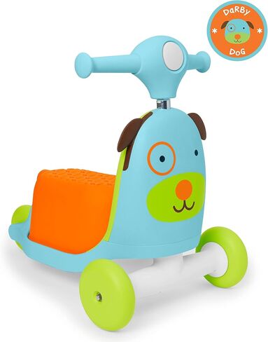 Skip Hop Kids 3-in-1 Baby Activity Push Walker & Ride On Scooter Toy, Unicorn in Kuwait