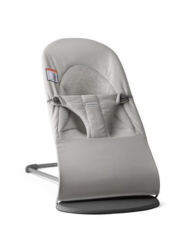 BabyBjörn Bouncer Balance Soft, Light Beige, Woven/Jersey, Tri-Fabric | 2-in-1 Adjustable Baby Bouncer Seat and Toddler Chair, Newborn to Toddler (8-29 lbs), 4 Positions, Lightweight & Portable in Kuwait