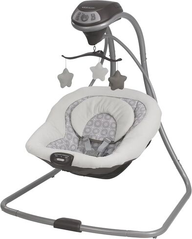Graco Simple Sway Baby Swing, Side‑to‑Side Sway, Infant Swing with 6 Speeds, Vibration, Abbington in Kuwait