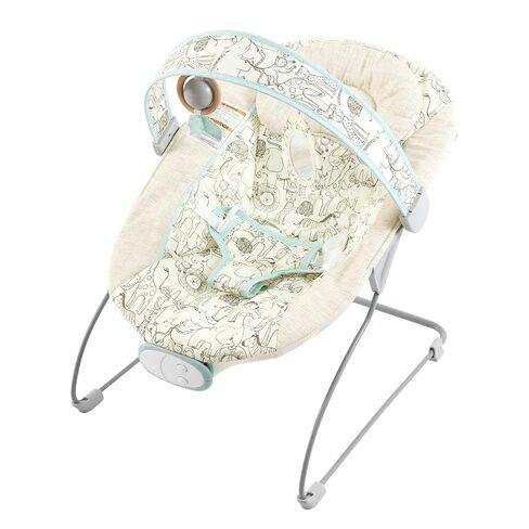 Baby Bouncer, Infants Bouncy Seat with Music and Vibrations,Baby Rocker with Hanging Rattles Bear & Honey Pot for Newborns Indoor Outdoor Use 0-6 Months Up to 20 lbs in Saudi Arabia