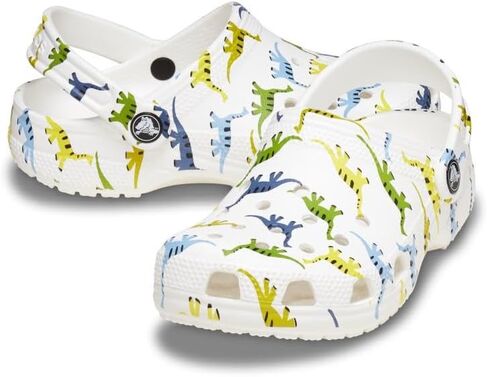 Crocs Classic Marbled Tie-Dye Clog Dinosaur 9 Toddler M in Kuwait