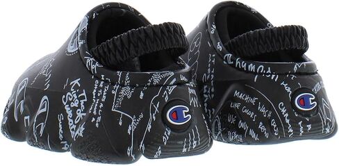 Champion Super Meloso Doodle Slide Infant/Toddler Shoes Size 5, Color: Black/White in Kuwait