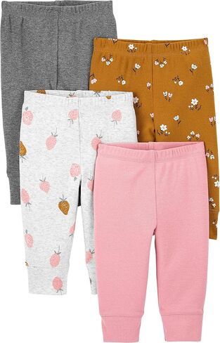 Simple Joys by Carter's Baby Girls' 4-Pack Pant in Kuwait