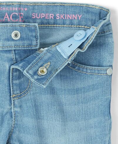 The Children's Place Girls Super Skinny Jeans,Victory Blue Wash Single,4 in Kuwait