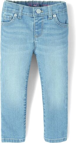 The Children's Place Girls Super Skinny Jeans,Victory Blue Wash Single,4 in Kuwait
