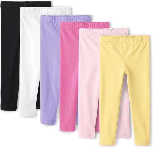 The Children's Place Baby Girls and Toddler Assorted Solid Leggings, Multipacks in Kuwait