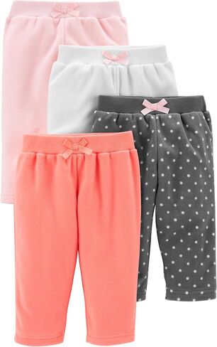 Simple Joys by Carter's Baby Girls 4-Pack Fleece PantsCasual Pants in Kuwait