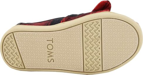 TOMS Infant Girls Alpargata Slip On Flats Casual - Red - Size 3 M in Kuwait