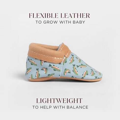 Freshly Picked City Baby Shoe, Genuine Leather | Genuine Italian leather, no-fringe design, elastic ankle. Sizes NB-5, soft sole. Handcrafted in Utah, USA. in Kuwait