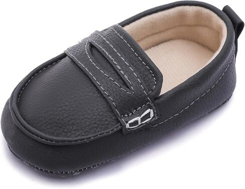LONSOEN Baby Infant Boys Girls Loafers Dress Shoes Slip On Prewalker | Adorable, Easy On & Off, Lightweight Comfort, Dressy & Daily Wear, Weddings, Church, Baptism, Photoshoots, Birthday in Saudi Arabia