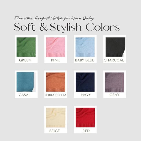 Personalized Baby Blanket, 100% GOTS Organic Certified, Customized Swaddle Blanket with Name, Receiving Blankets for Boys and Girls, Perfect Custom Gifts for Newborns, Kids and Baby Showers Navy in Kuwait